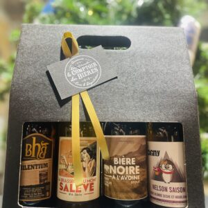 Un coffret 4 bières locales